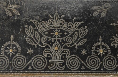 18th Century Studded Leather Coffer 2033N f scaled