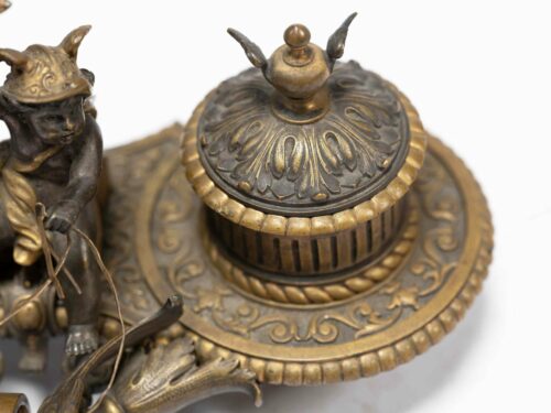 19th century french inkwell paperweight 2318R c scaled