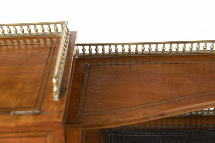 English Sheraton Revival Carlton Desk - Image 7
