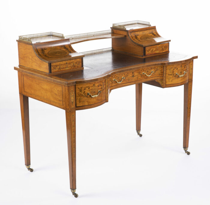 English Sheraton Revival Carlton Desk - Image 2
