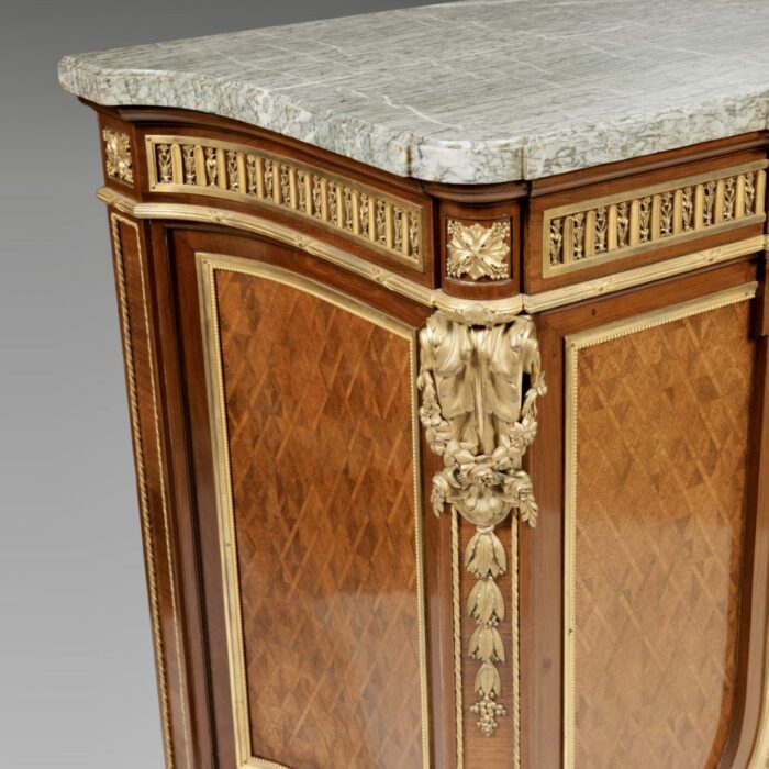 Important French Parquetry Side Cabinet Stamped Bettenfeld - Image 13