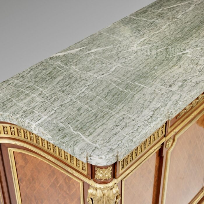Important French Parquetry Side Cabinet Stamped Bettenfeld - Image 9