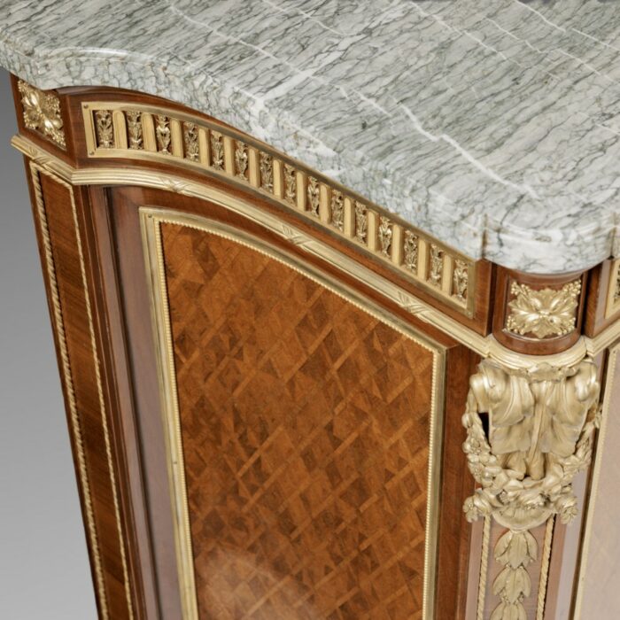 Important French Parquetry Side Cabinet Stamped Bettenfeld - Image 5