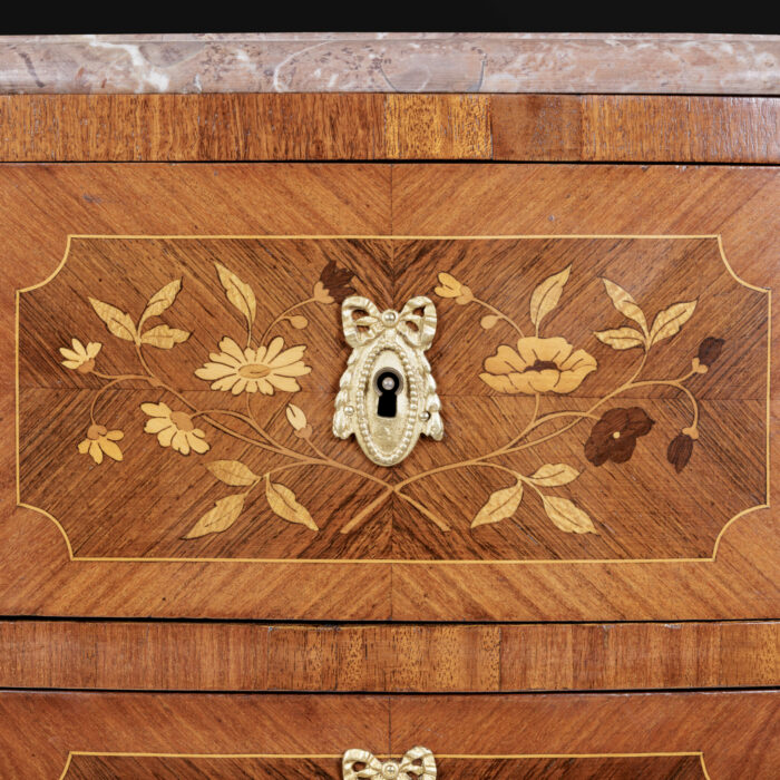 French Antique Escritoire Marquetry - Image 10