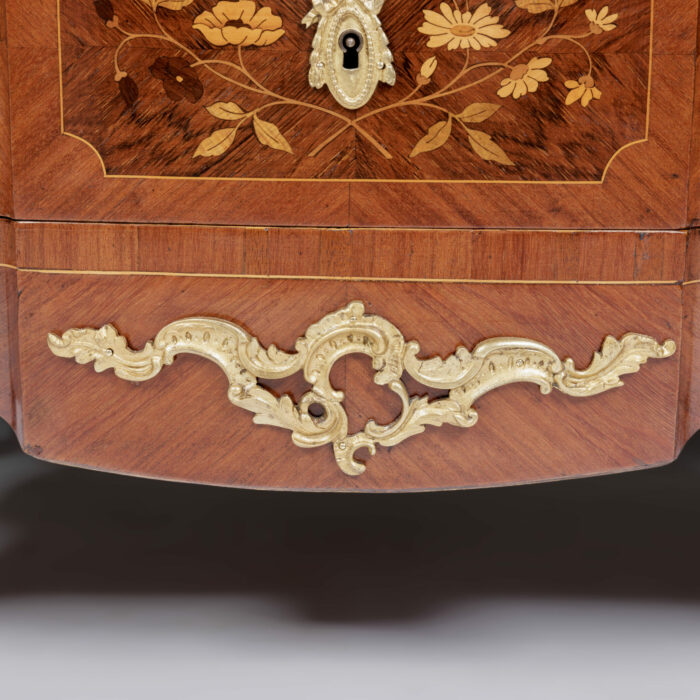 French Antique Escritoire Marquetry - Image 9