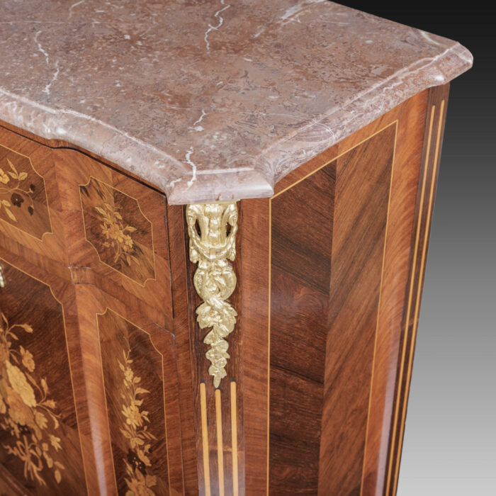 French Antique Escritoire Marquetry - Image 3