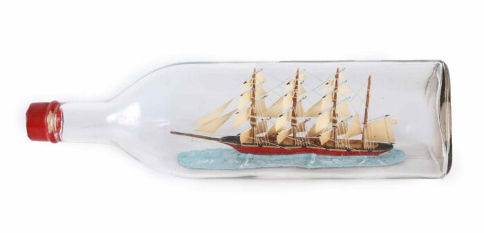 Antique Ship in a Glass Bottle
