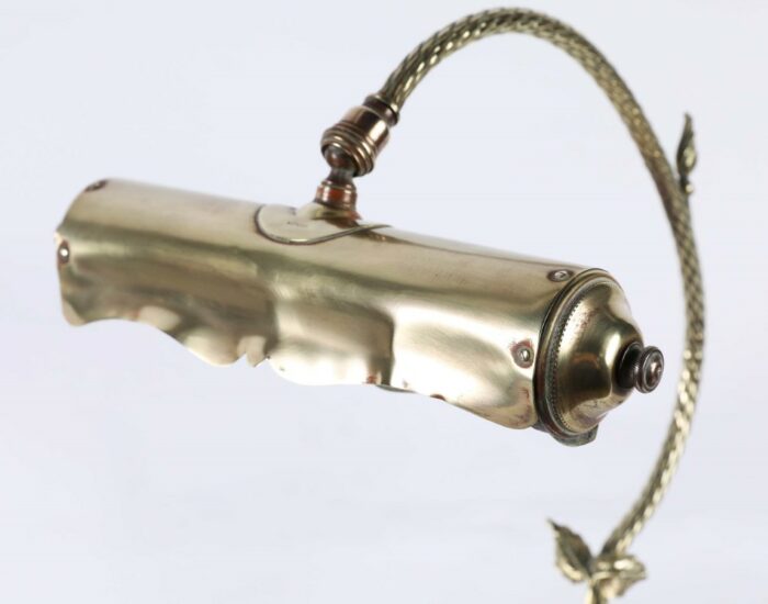 Art Nouveau Brass Desk Lamp - Image 5