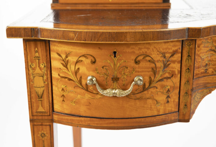 English Sheraton Revival Carlton Desk - Image 5