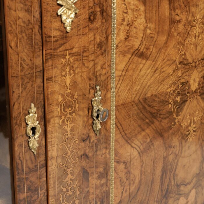 English Walnut Cabinet Antique 2010 e