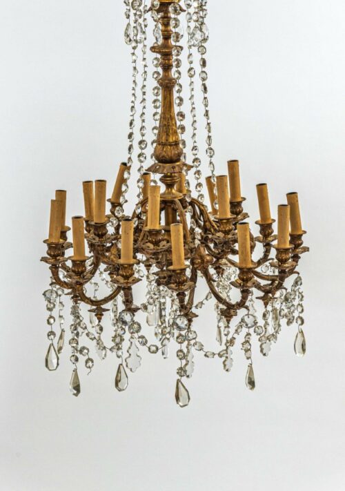 Exceptional 19th Century French Crystal Chandelier 22L157P AA