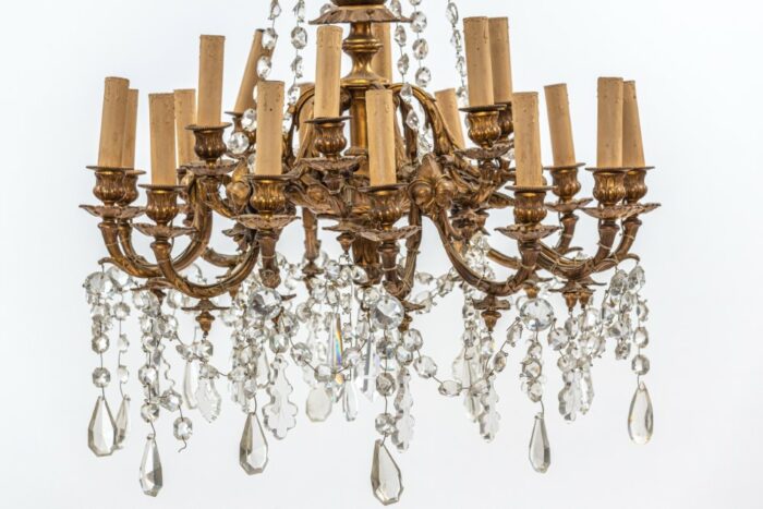 Exceptional 19th Century French Crystal Chandelier 22L157P B