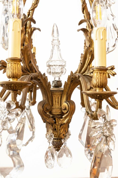 French-gilded-bronze-chandelier