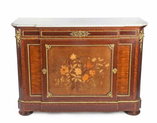 Exceptional French Marquetry Cabinet Antique 2202P A 1