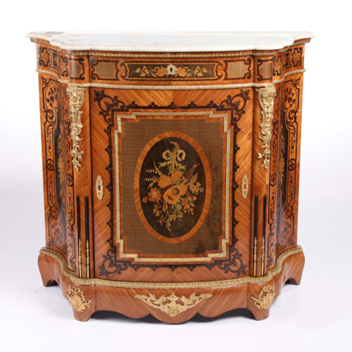 Exceptional French Marquetry Side Cabinet Louis XV