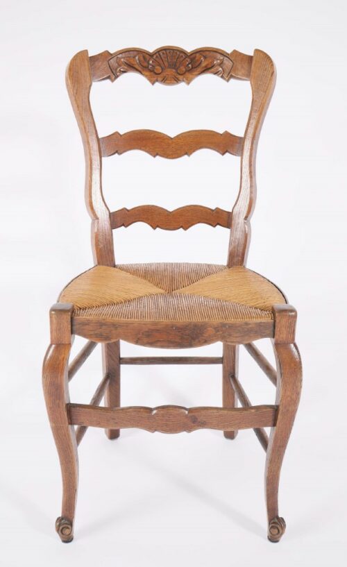 French Antique Ladder back Dining Chairs C60 c