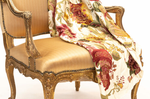French Gilded Louis XV Bergere 22L161P C scaled
