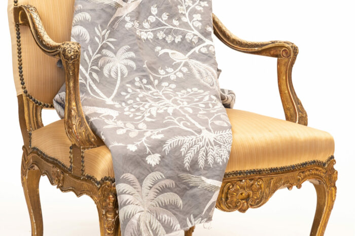 Pair 19th Century French Gilded Louis XV Bergere - Image 12
