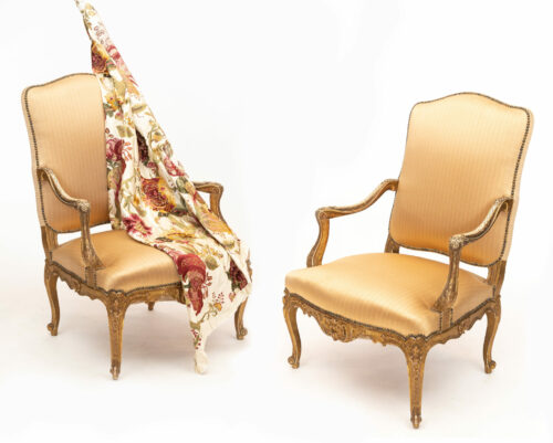 Pair-19th-Century-French-Gilded-Louis-XV-Bergere