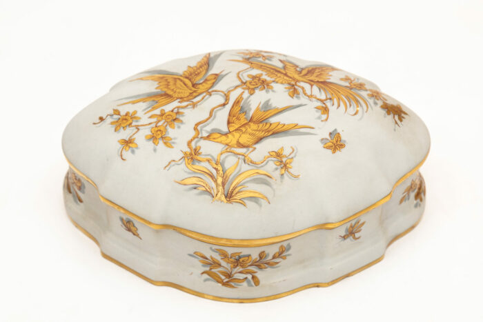 French Gilded Porcelain Bonbonniere