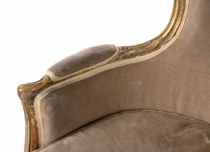 French Louis XV Gilded Armchair - Image 4