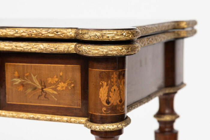 French Louis XVI Marquetry Antique Card Table - Image 6