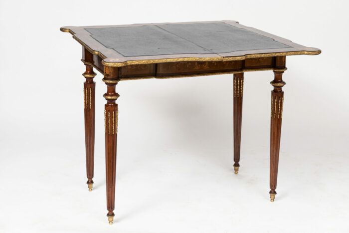 French Louis XVI Marquetry Antique Card Table - Image 10