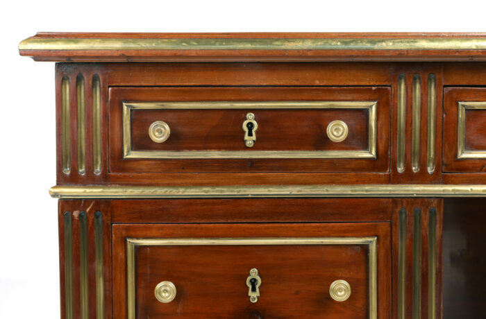 French Empire Pedestal Desk Antique - Image 7