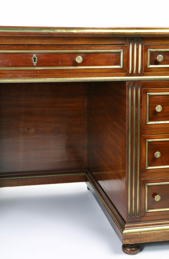 French Empire Pedestal Desk Antique - Image 6