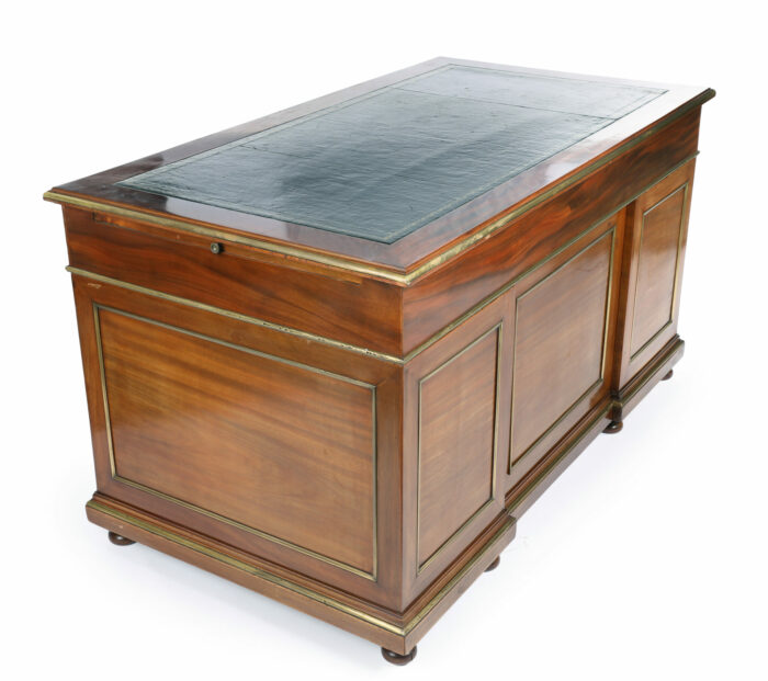 French Empire Pedestal Desk Antique - Image 3