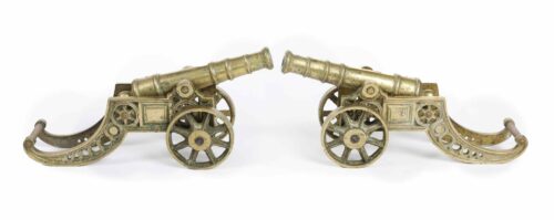 Pair Decorative antique cannons 2211P A scaled
