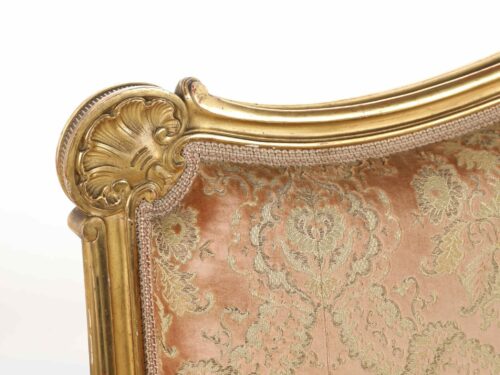 Pair French Louis XV Antique Settees 2231P b scaled