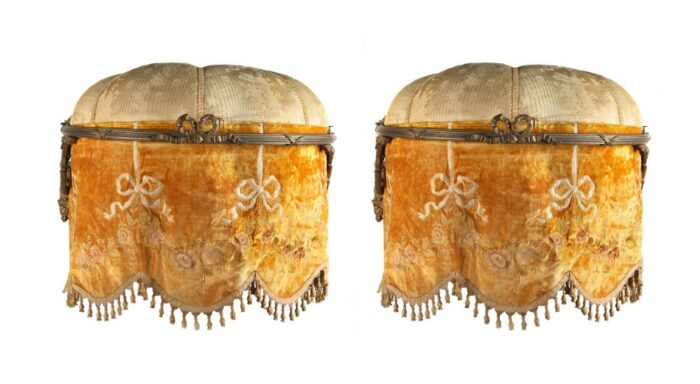 Pair 19th Century French Bed Coronets