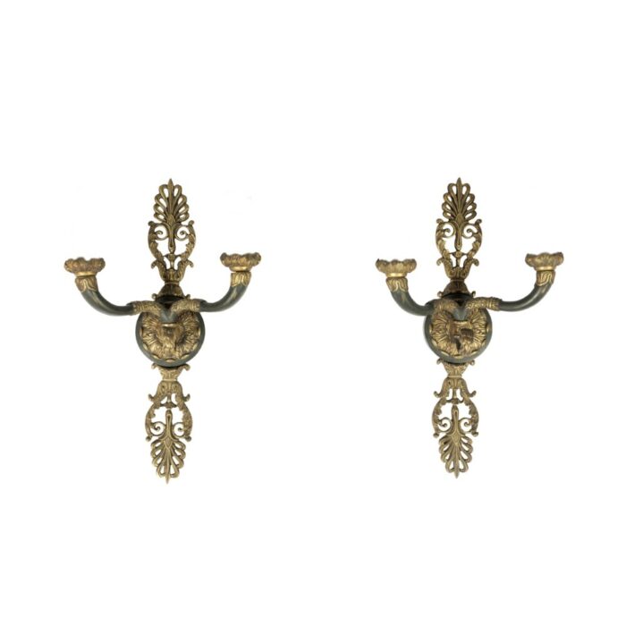 Pair of mid 20th century French Wall Sconces C74 1