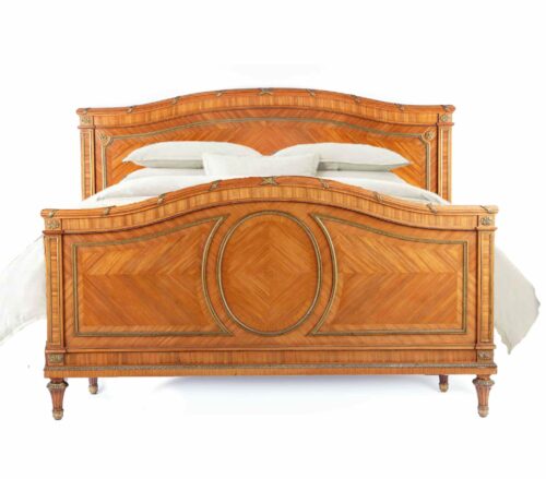 Very fine 19th century French queen size Louis XVI bed 2225P 00 scaled