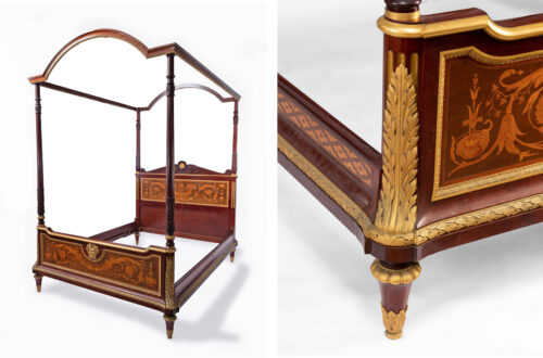 exceptional french four poster queen bed 2309Q m 1