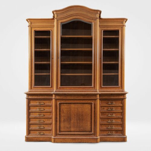 Large-French-Oak-Bookcase