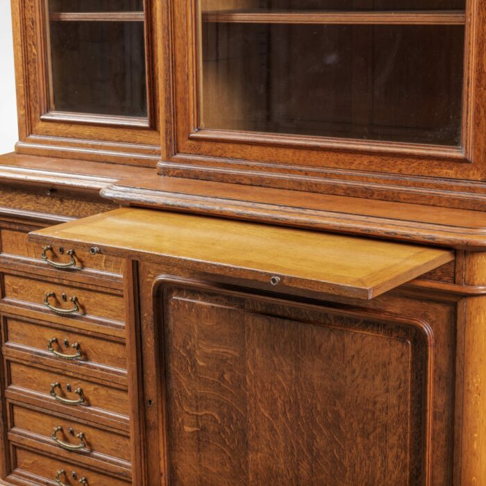 Large French Oak Bookcase - Image 5