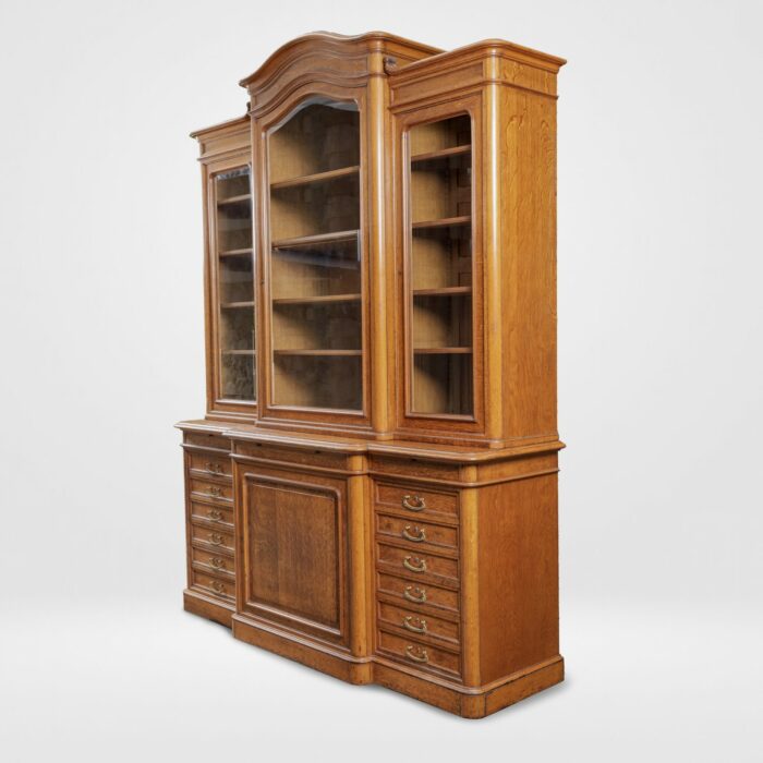 Large French Oak Bookcase - Image 3