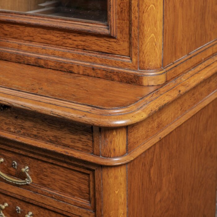 Large French Oak Bookcase - Image 6