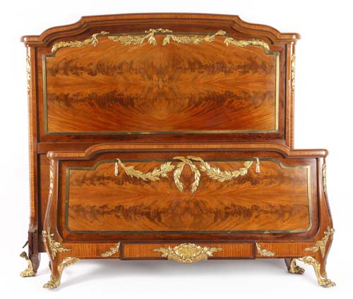 Exceptional 19th Century French Queen Bed in the Manner of Linke 2116O 02