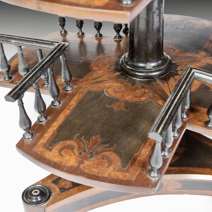 19th Century French Ebonized Occasional Table - Image 6