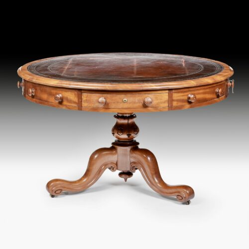 C82 Antique Drum Table a scaled