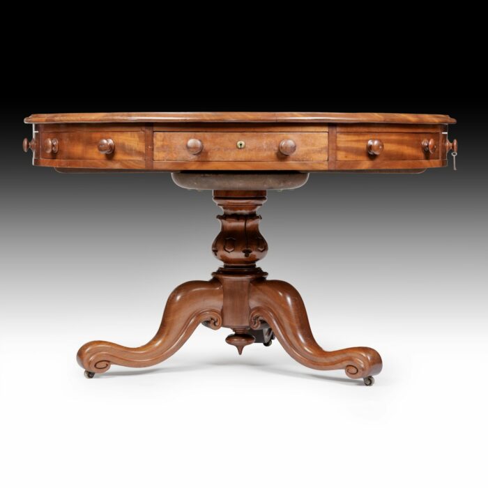 19th Century English Drum Table - Image 5