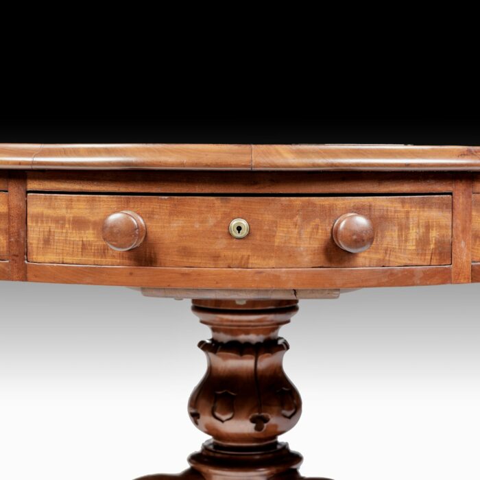 19th Century English Drum Table - Image 7