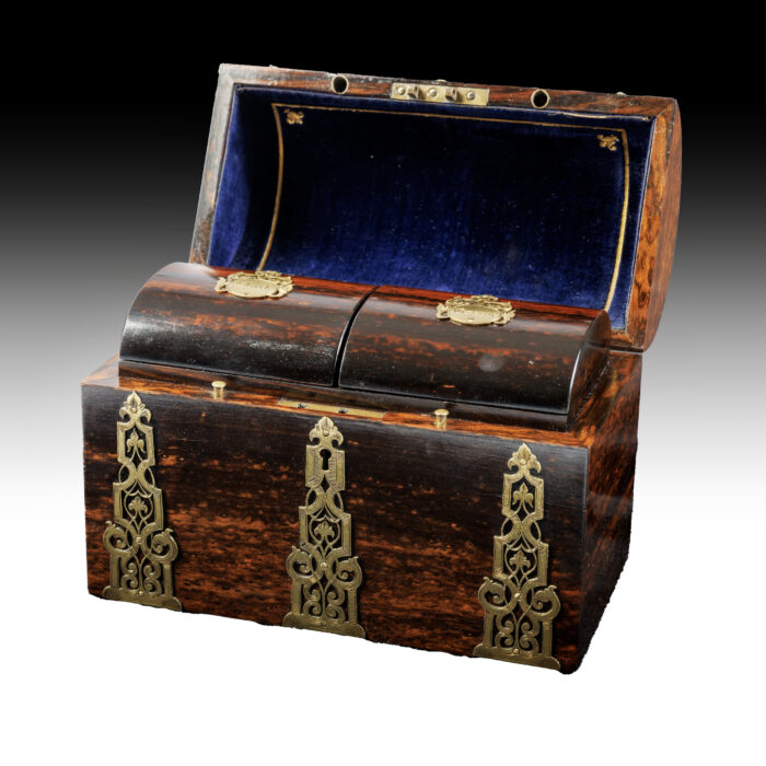 19th Century Coromandel Antique Tea Caddy - Image 3