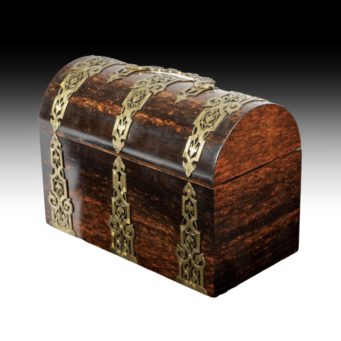 19th Century Coromandel Antique Tea Caddy - Image 4