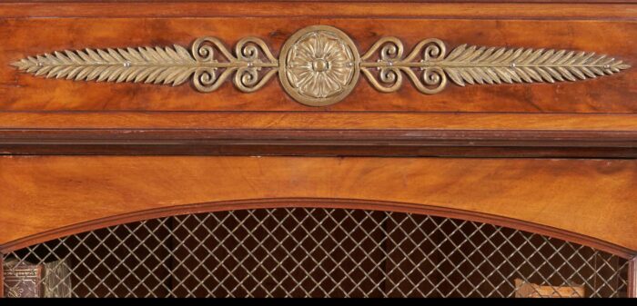 French Empire Three Door Bookcase - Image 3