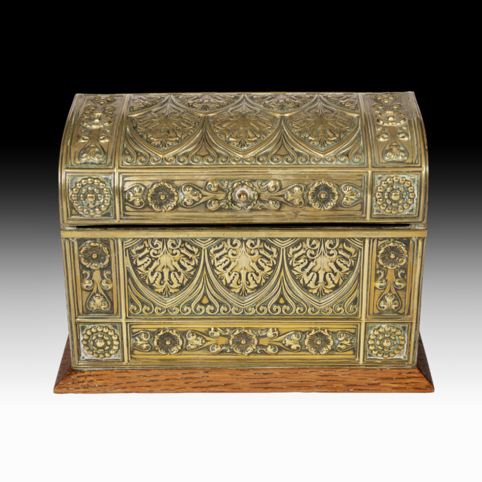 Art Deco Brass Stationery Box - Image 5