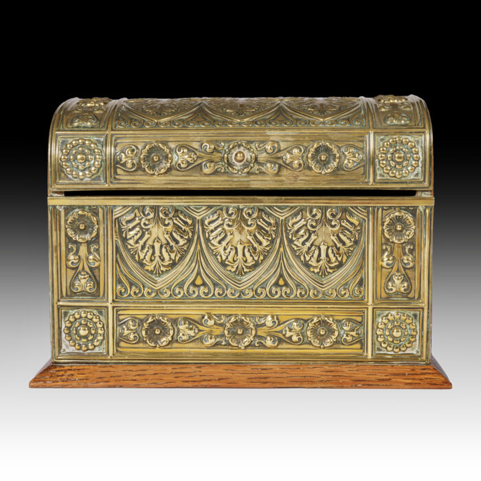 Art Deco Brass Stationery Box - Image 4